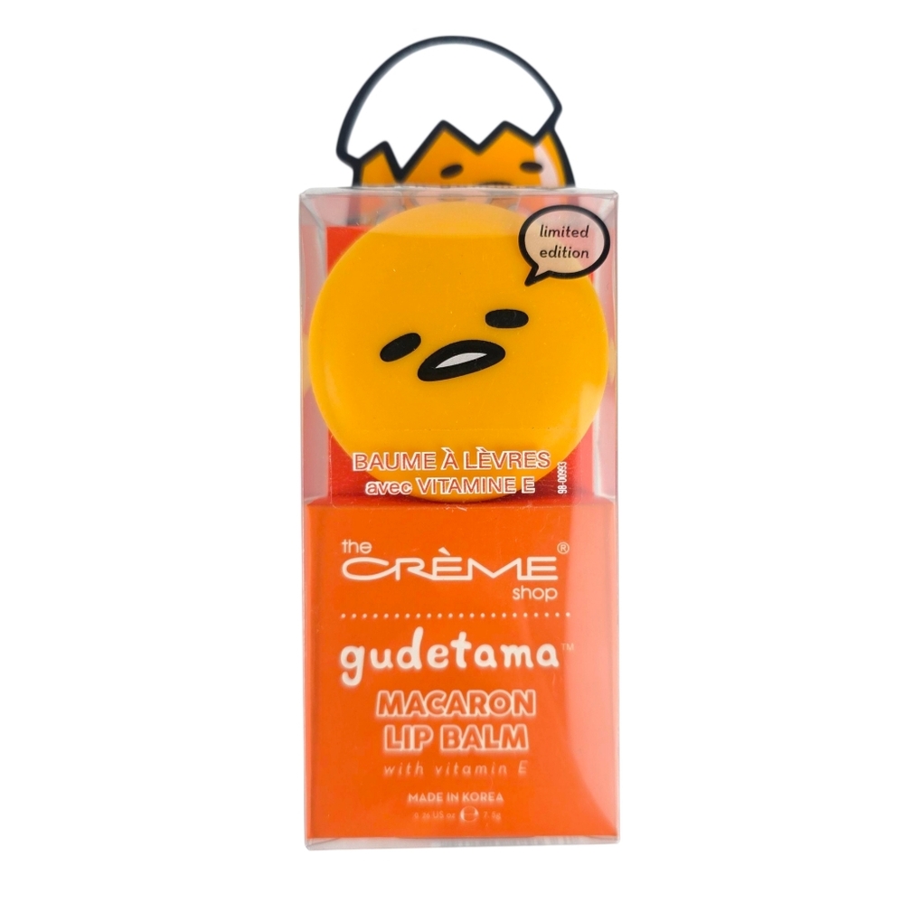 The Creme Shop x Gudetama Macaron Lip Balm - Peach Gummies, Limited Edition